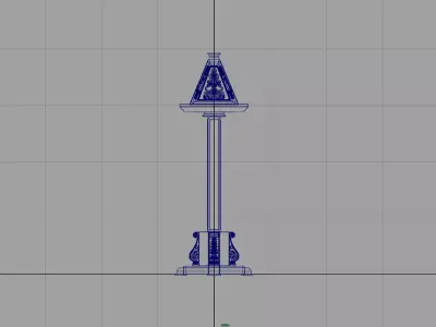 Bible book wooden stand  3D model