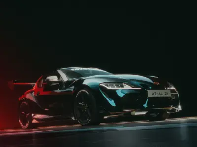  Toyota GR Supra A90 3d concept cgi Low-poly 3D model