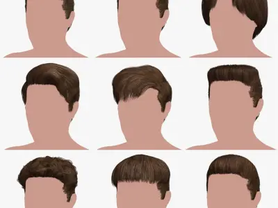 Hairstyle Collection 3 3D model