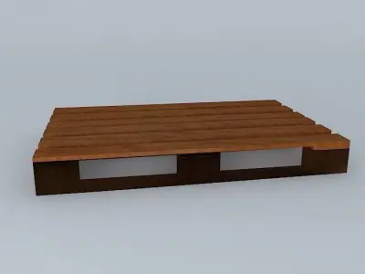 Europalia wooden pallet Free 3D model