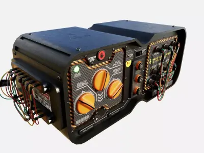 SCI-FI Console CB0005 Low-poly 3D model