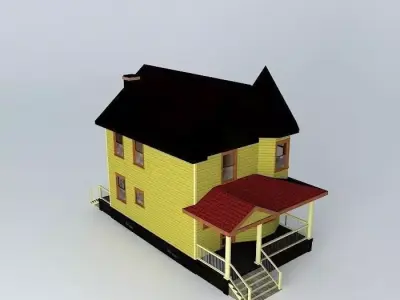 Victorian House Free 3D model purchase