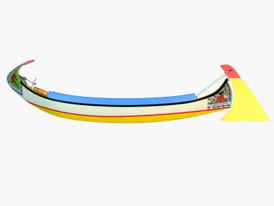 Moliceiro boat 3D model