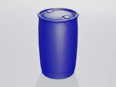 Plastic Tight Head Drum 30L Low-poly 3D model