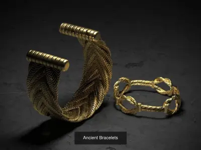 Ancient Jewelry Collection 3D Model Pack