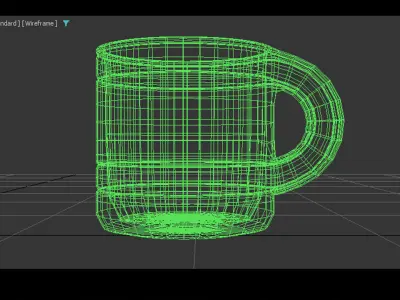 Scifi-Cup mug Free low-poly 3D model