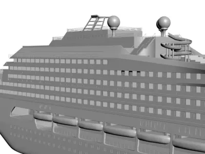 Cruise ship 3D model
