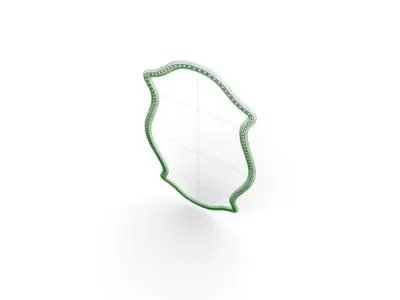 Antique Mirror 3D model 2