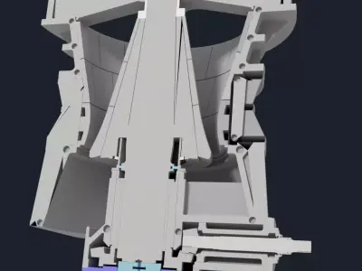 Chancadora primaria modelo tecnico modular 3D print model