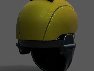Helmet scifi military combat soldier fantasy cyborg  Low-poly 3D model