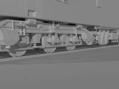 INDIAN RAILWAY WAP 7 3 PHASER LOCOMOTIVE 3D MODEL 3D model
