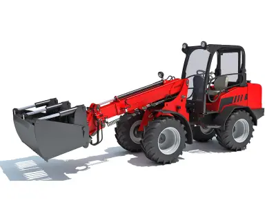Forklift Bucket Telehandler 3D model