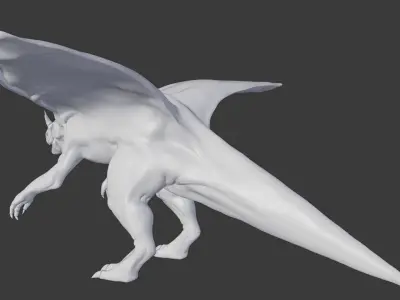 HighPoly Insect Dragon 3D model