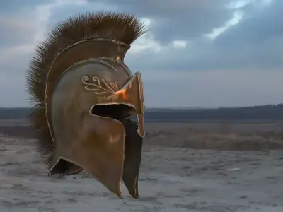 Spartan helmet 3D model