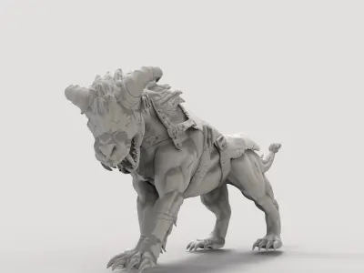 Fire Lion Free 3D model