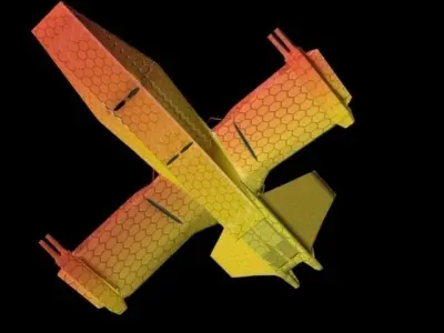 Space Fighter Sabre Free low-poly 3D model