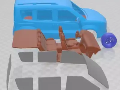 Opel Combo 2012 Printable Car 3D print model