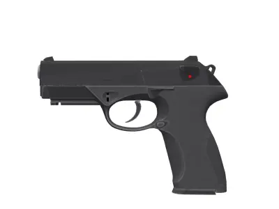 Realistic Handgun 3D Model - Detailed Firearm for Game Low-poly 3D model