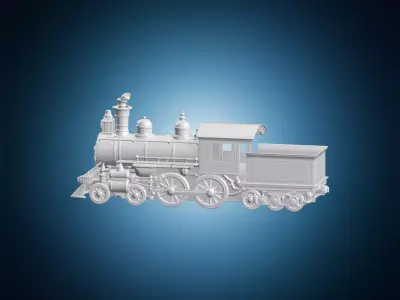 Steam Locomotive 3D Print Model 3D print model