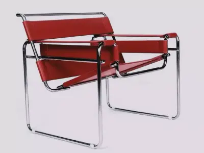 Wassily Chair Low-poly 3D model
