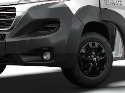 RAM Promaster Van L3H2 HQ Interior 2023 3D model