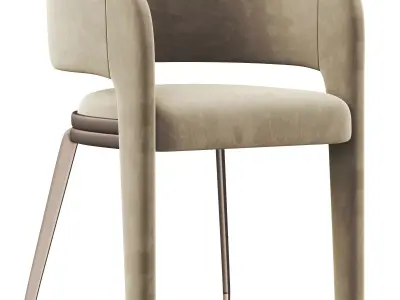 Modern single chair 3D model