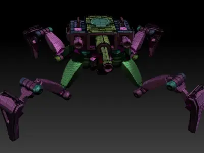 Posable Sci-Fi Tank - MK 01 Free 3D print model