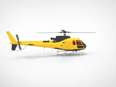Helicopter Airbus H125 3D model