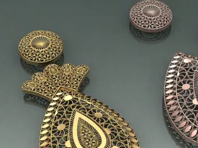 Arabic main part 5 piece 3D print model