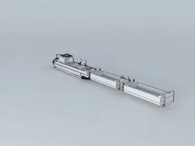 NarrowBoat Mylyn Buttie Pusher British WaterWays Free 3D model