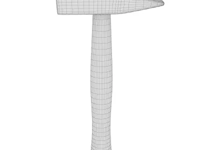 Hammer Damaged Low-poly 3D model