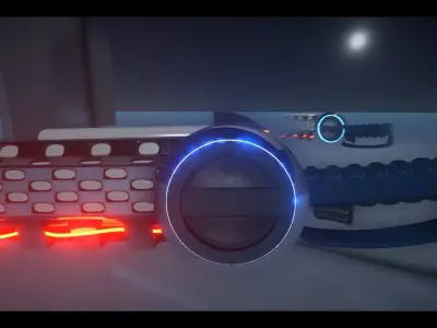 Stun Gun Low-poly 3D model