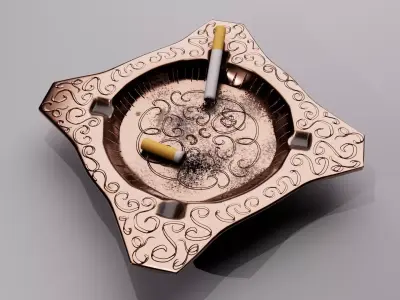 Elegant Ashtray 3D model