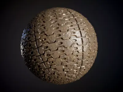 Tank Tred Military Dirty Seamless PBR Texture Texture