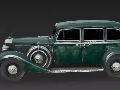 Realistic 30s Statesman Luxury Sedan 3d model Low-poly 3D model