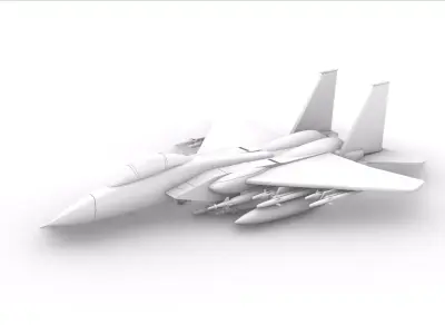 Fighter   F15 3D print model