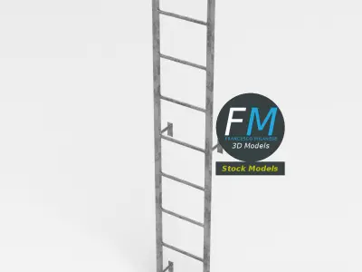Industrial ladder 3D model