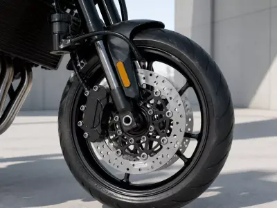 Motorcycle Brake Disc Assembly Model 3D model