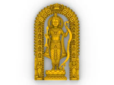 Ram Lalla Murti Gold 3D print model