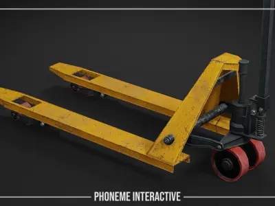 Pallet Jack 3D Model - Game Ready Industrial Prop Low-poly 3D model