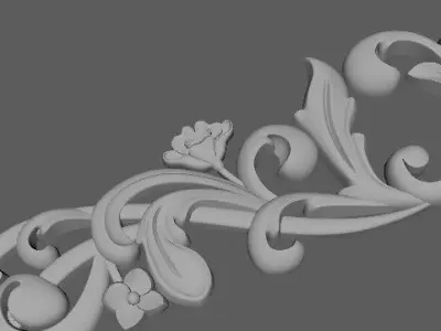 dekor ornate border - die cut 3D model