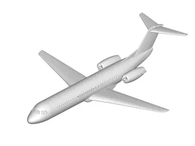 Fokker 100 3D model