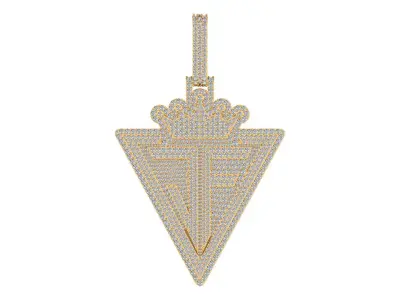 JF Crown Pendent 3D print model