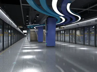 Subway Station 2 3D model