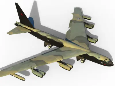 B-52 Stratofortress 3D model buy