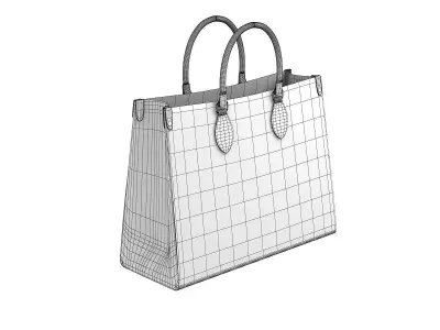 Louis Vuitton Leather Bag 2 3D model