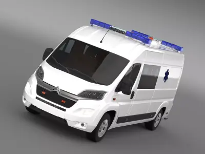 Citroen Jumper Ambulance 2017 3D model