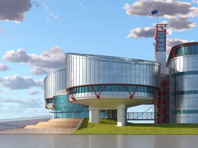 European Court of Human Rights Building 3D model