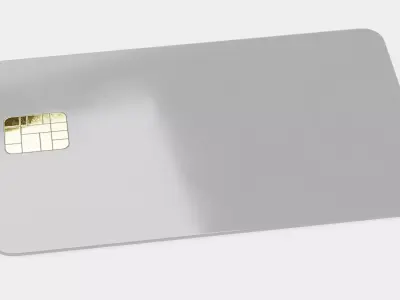 Credit Card V4 - Blank Payment Prop  3D model