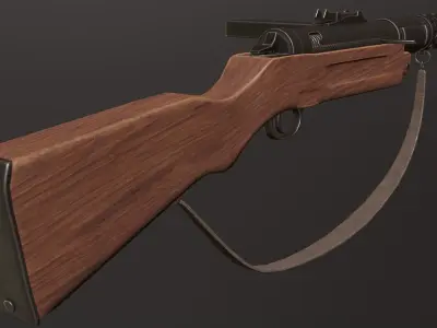  Mp28 Low poly model Low-poly 3D model